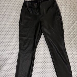 Banana Republic Black Leather Leggings